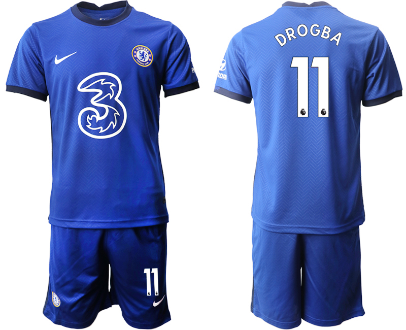 Men 2020-2021 club Chelsea home #11 blue Soccer Jerseys